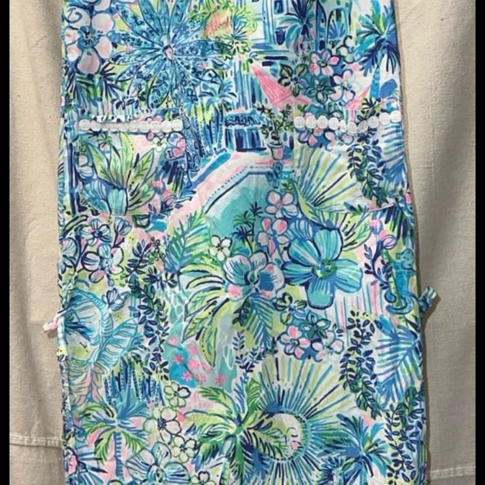 Vibrant Tropical Lily Pulitzer Floral maxi